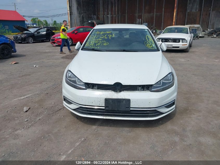 2020 Volkswagen Golf VIN: 3VWG57AU3LM008215 Lot: 12012694