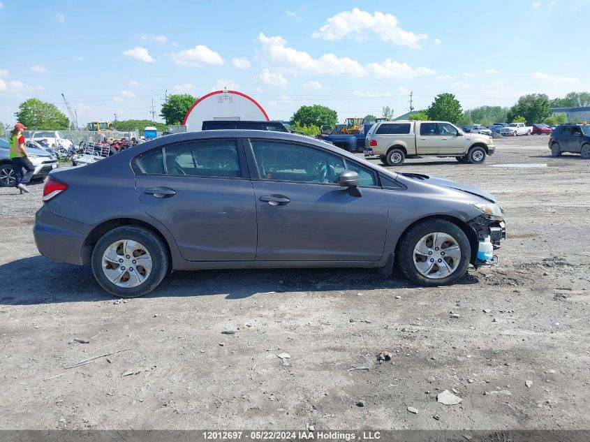 2015 Honda Civic Sedan VIN: 2HGFB2F46FH052586 Lot: 12012697