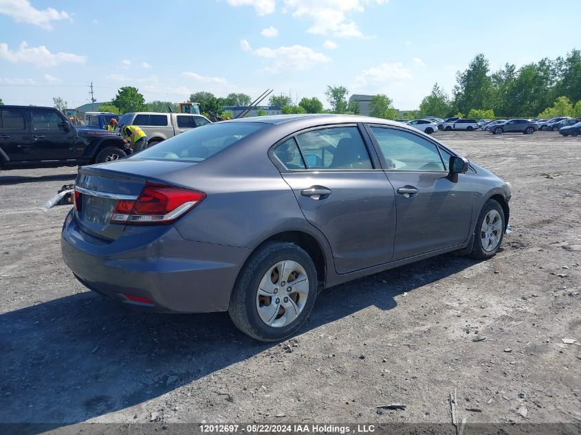 2015 Honda Civic Sedan VIN: 2HGFB2F46FH052586 Lot: 12012697