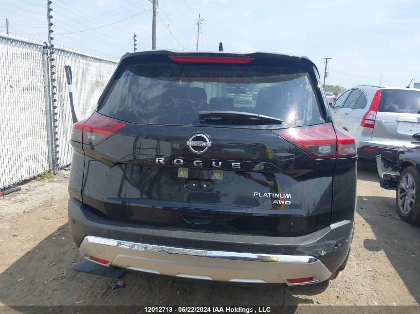 2022 Nissan Rogue Platinum VIN: JN8BT3DD6NW270616 Lot: 12012713