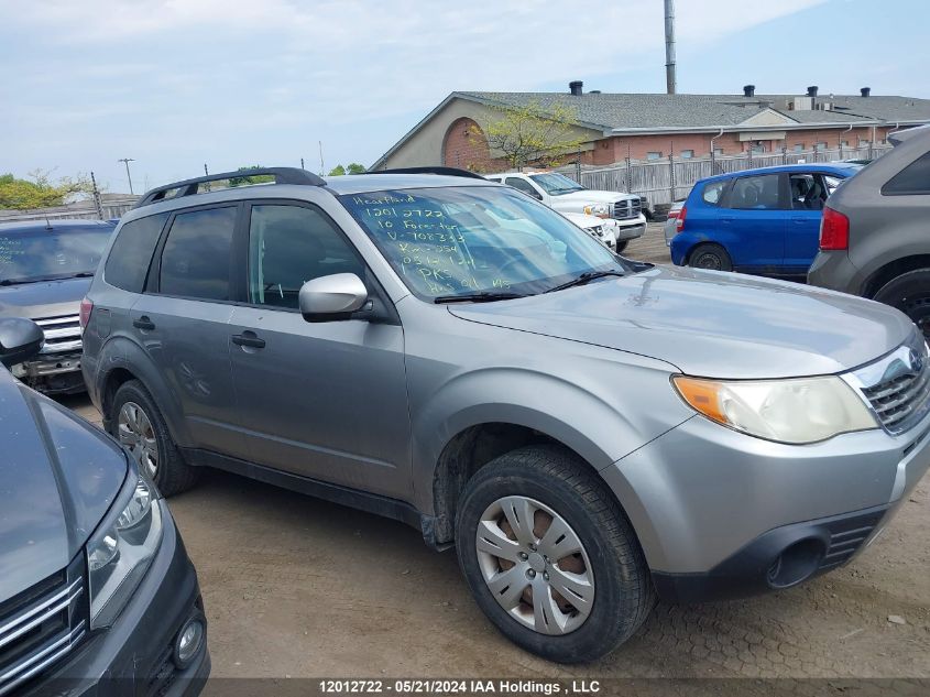 2010 Subaru Forester VIN: JF2SH6BC4AH708333 Lot: 12012722