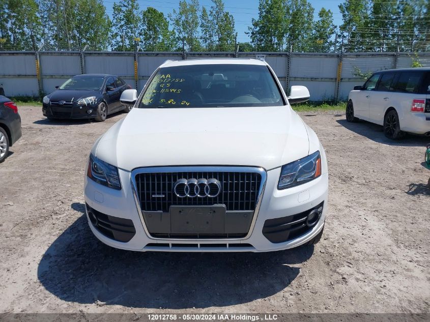 2011 Audi Q5 VIN: WA1VFCFP6BA115445 Lot: 12012758