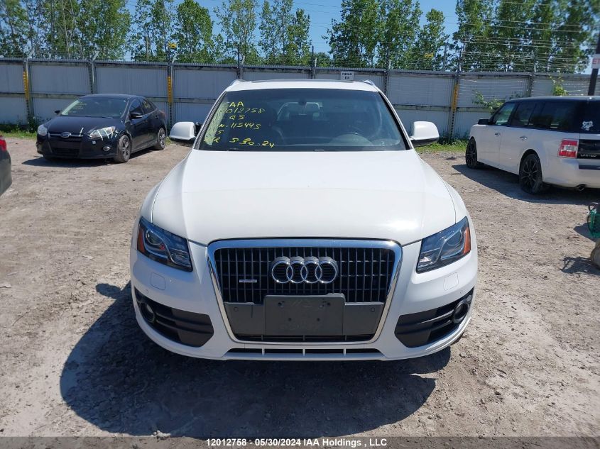 2011 Audi Q5 VIN: WA1VFCFP6BA115445 Lot: 12012758