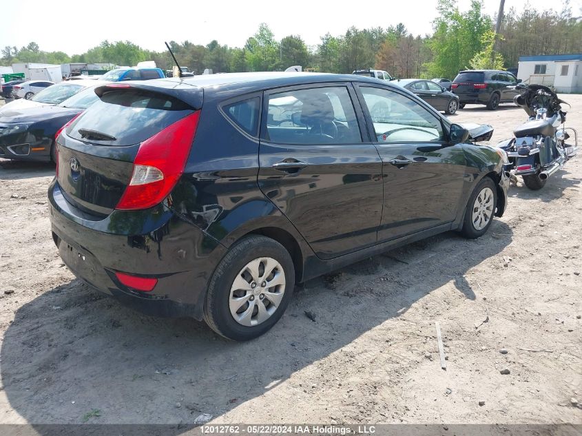 2015 Hyundai Accent Gl VIN: KMHCT5AEXFU227186 Lot: 12012762