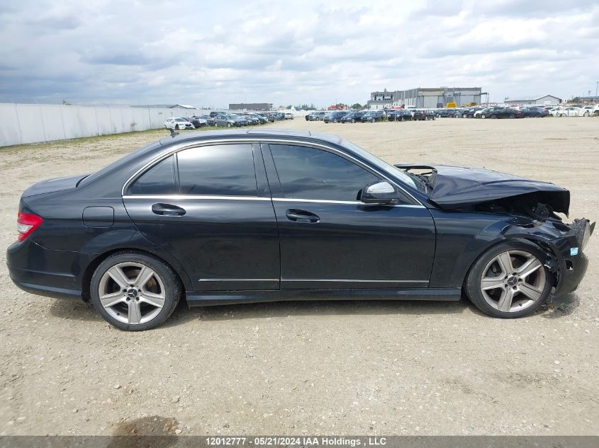 2009 Mercedes-Benz C-Class VIN: WDDGF81X19F233392 Lot: 12012777