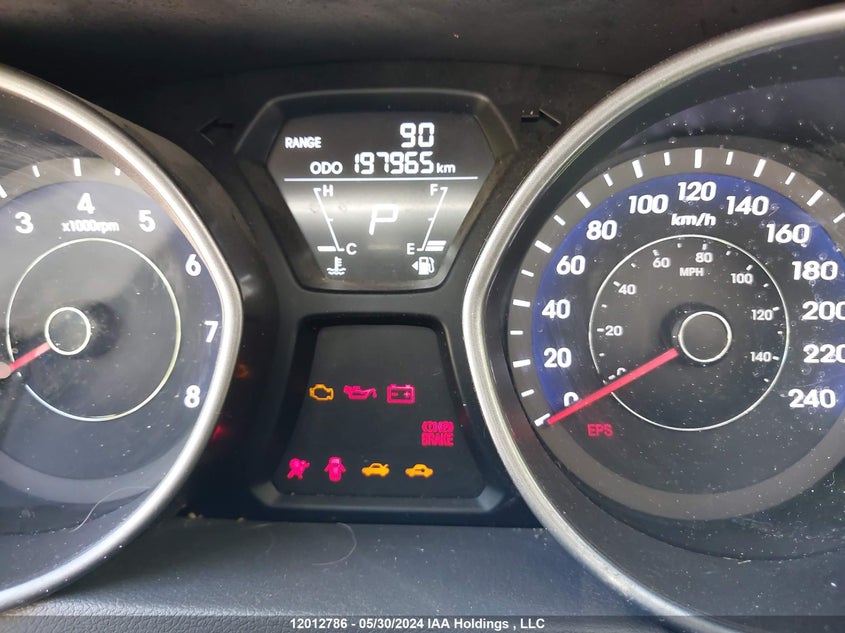 2012 Hyundai Elantra VIN: 5NPDH4AE4CH137297 Lot: 12012786