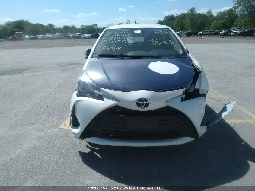 2019 Toyota Yaris Le/Se VIN: VNKKTUD35KA103107 Lot: 12012815