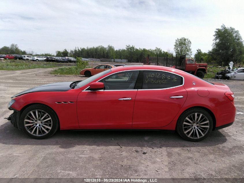 2015 Maserati Ghibli S Q4 VIN: ZAM57RTA6F1156942 Lot: 12012833