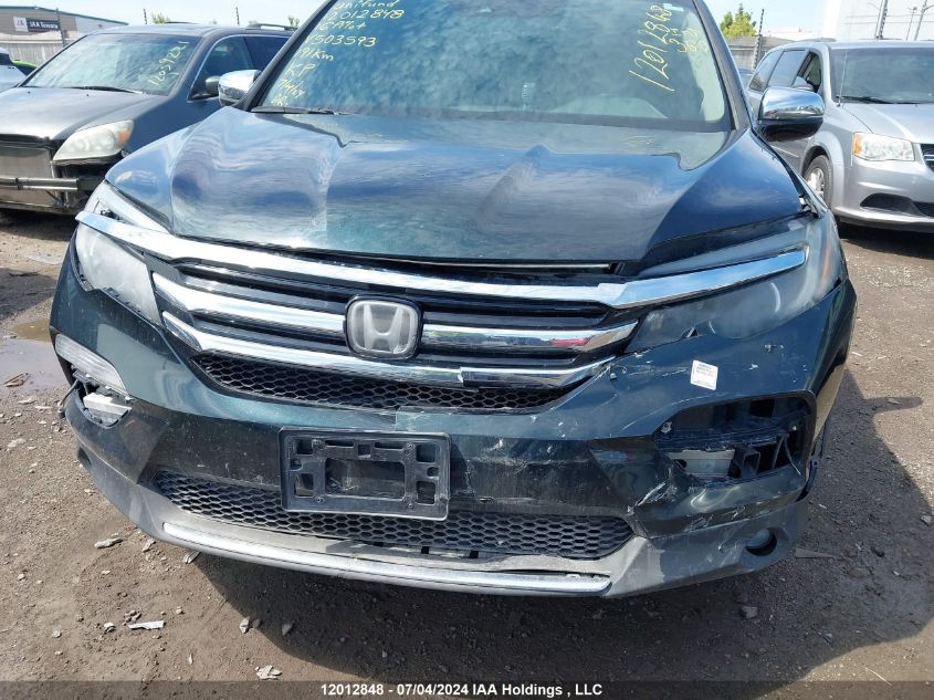 2016 Honda Pilot VIN: 5FNYF6H99GB503593 Lot: 12012848
