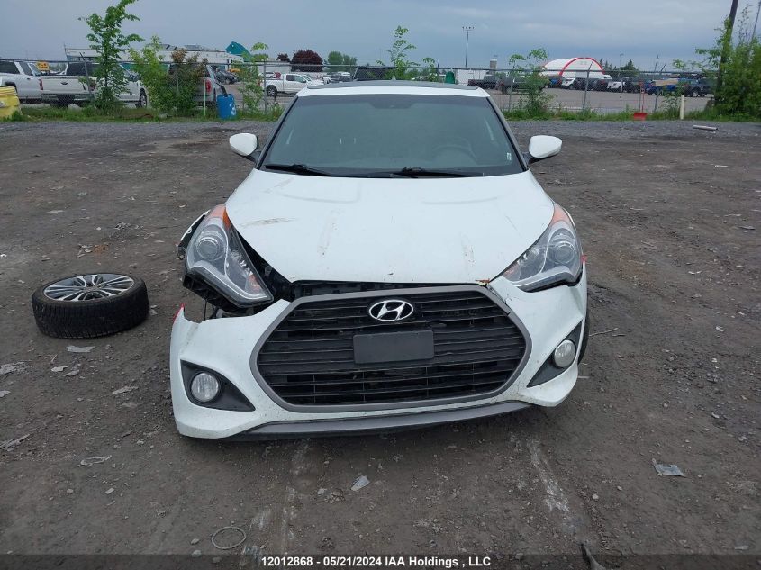 2016 Hyundai Veloster Turbo VIN: KMHTC6AE7GU299969 Lot: 12012868