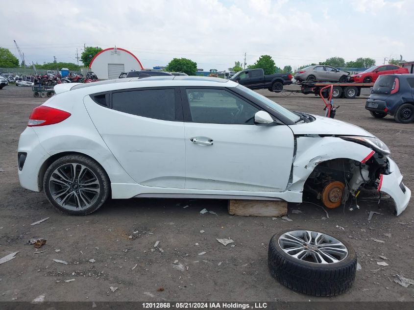 2016 Hyundai Veloster Turbo VIN: KMHTC6AE7GU299969 Lot: 12012868