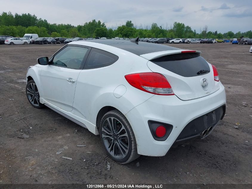 2016 Hyundai Veloster Turbo VIN: KMHTC6AE7GU299969 Lot: 12012868