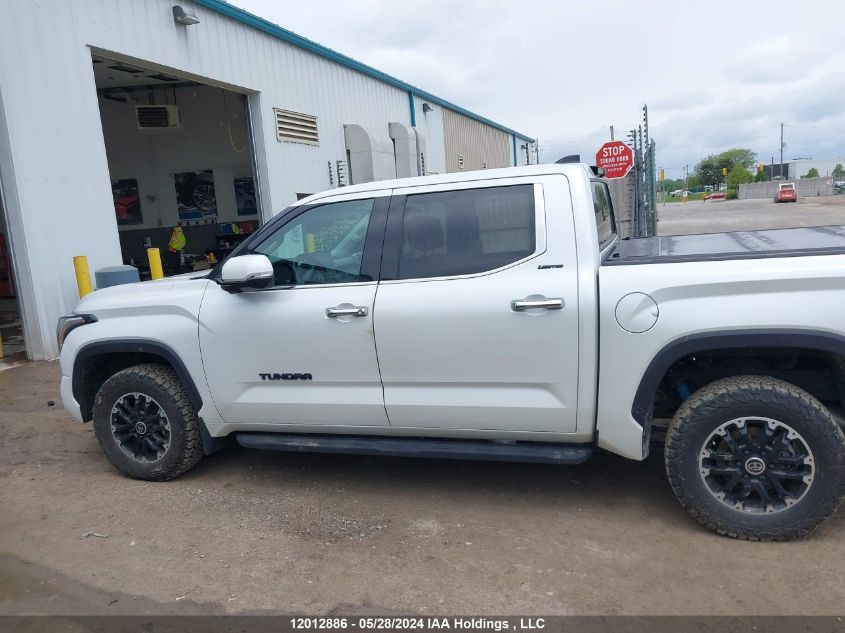 2022 Toyota Tundra Crewmax Limited VIN: 5TFJA5DB1NX021738 Lot: 12012886