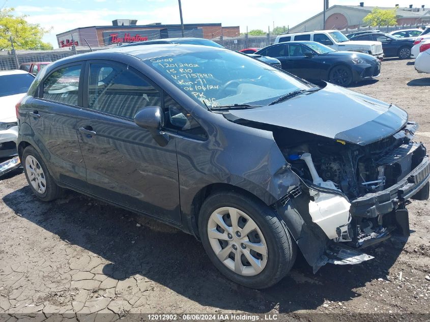 2015 Kia Rio VIN: KNADM5A33F6715899 Lot: 12012902