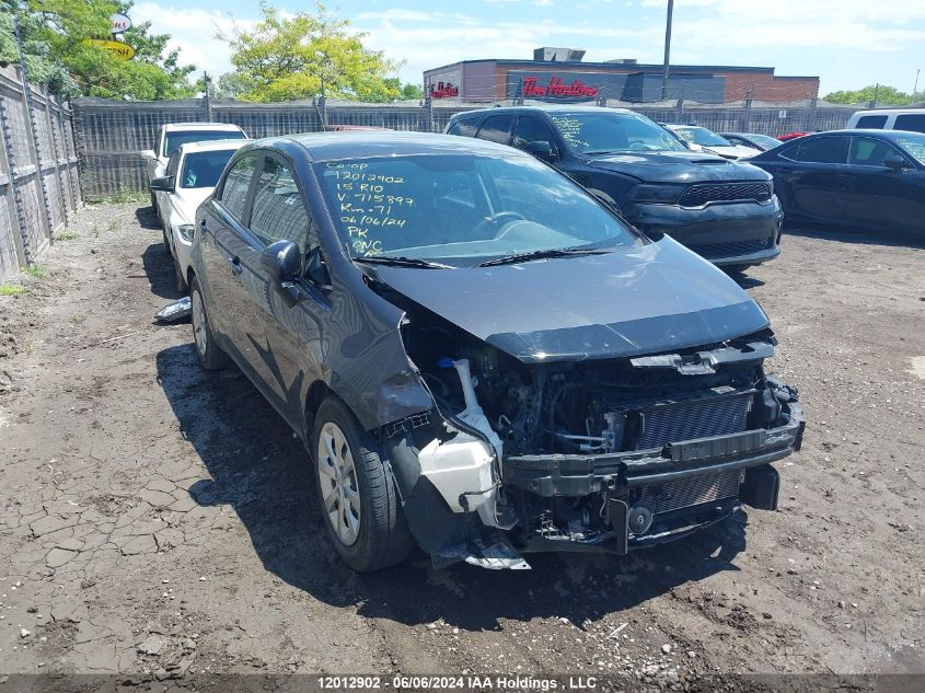 2015 Kia Rio VIN: KNADM5A33F6715899 Lot: 12012902