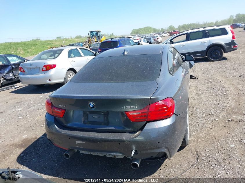 2014 BMW 4 Series 435I xDrive VIN: WBA3R5C55EK186232 Lot: 12012911