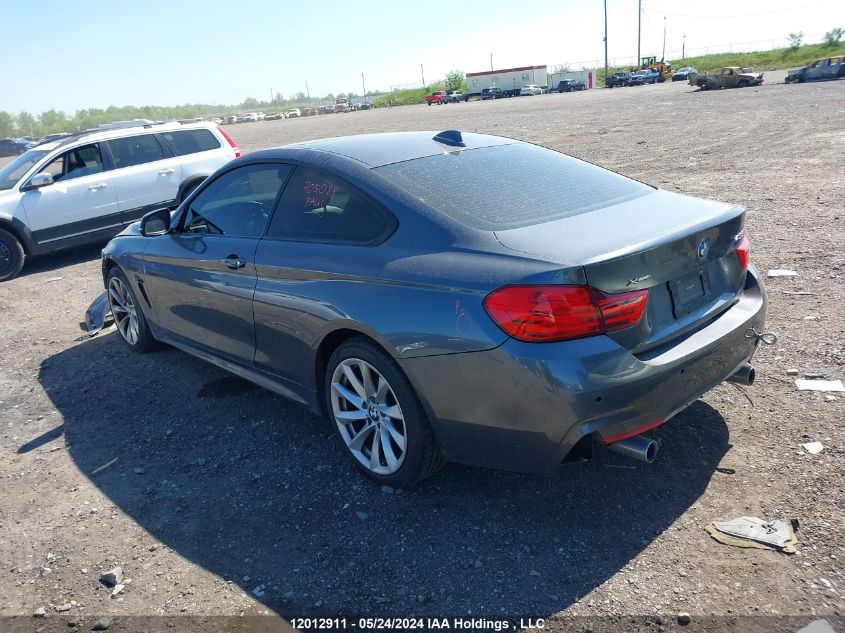 2014 BMW 4 Series 435I xDrive VIN: WBA3R5C55EK186232 Lot: 12012911