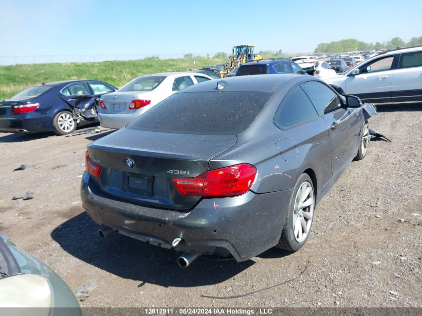 2014 BMW 4 Series 435I xDrive VIN: WBA3R5C55EK186232 Lot: 12012911