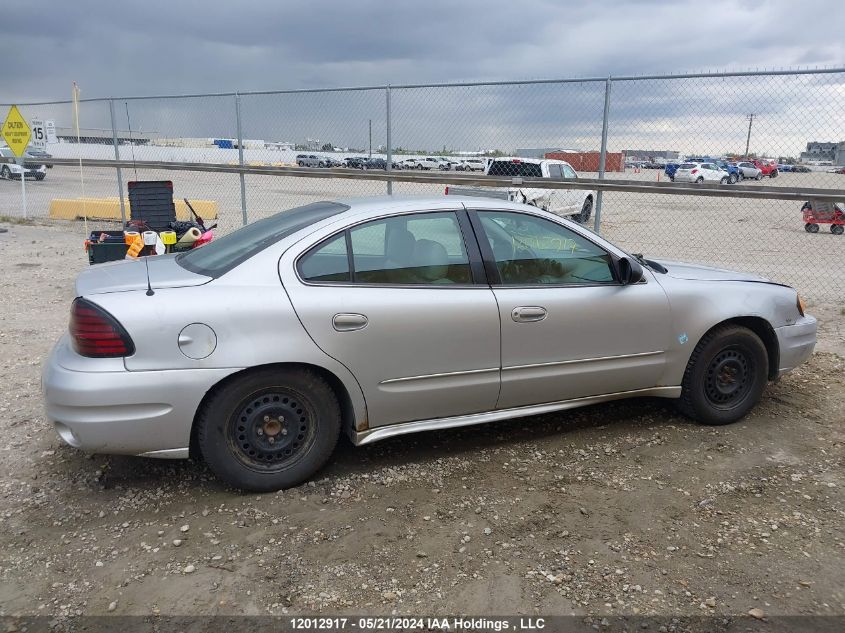 2005 Pontiac Grand Am Se VIN: 1G2NE52E25M143761 Lot: 12012917