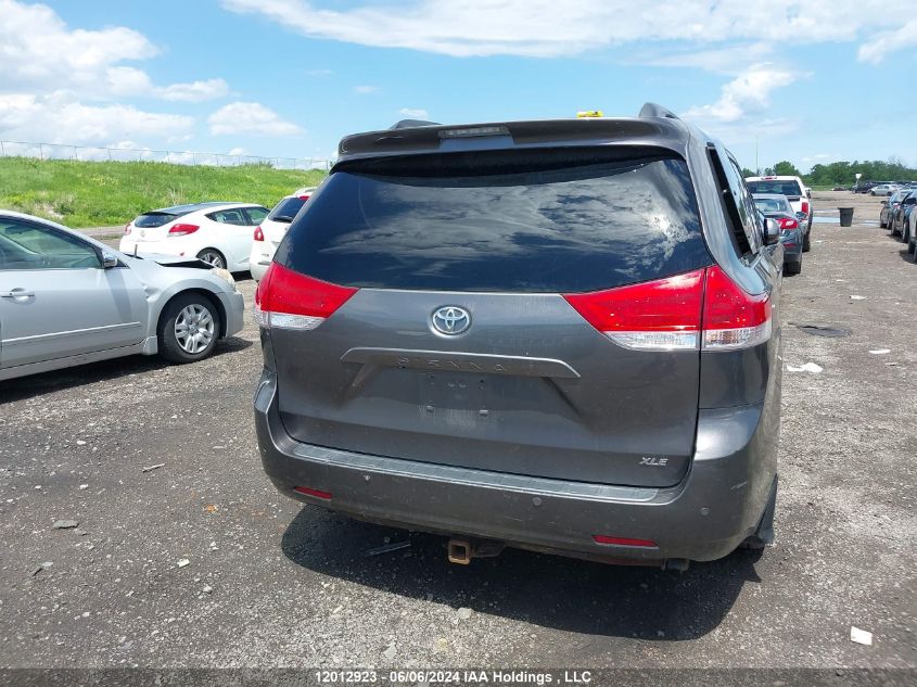 2012 Toyota Sienna Xle 7 Passenger VIN: 5TDYK3DC0CS211607 Lot: 12012923