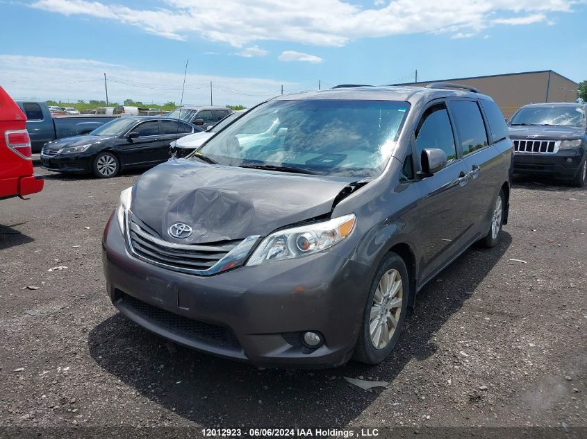 2012 Toyota Sienna Xle 7 Passenger VIN: 5TDYK3DC0CS211607 Lot: 12012923