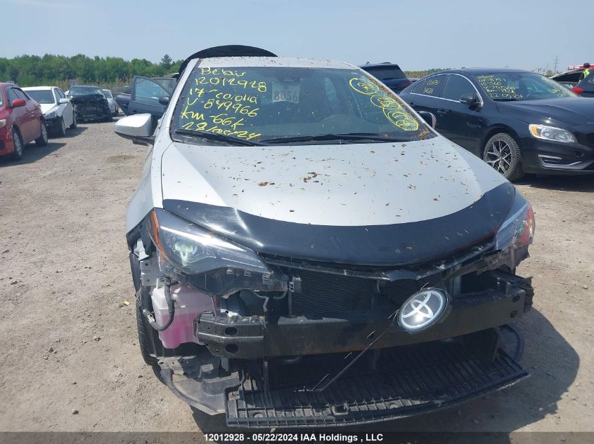 2017 Toyota Corolla VIN: 2T1BURHE5HC879966 Lot: 12012928