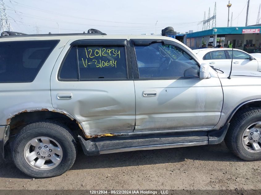 2000 Toyota 4Runner Sr5 VIN: JT3HN86R3Y0310684 Lot: 12012934