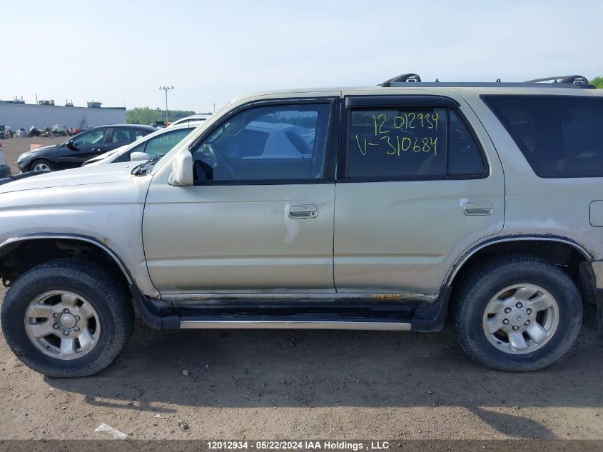 2000 Toyota 4Runner Sr5 VIN: JT3HN86R3Y0310684 Lot: 12012934