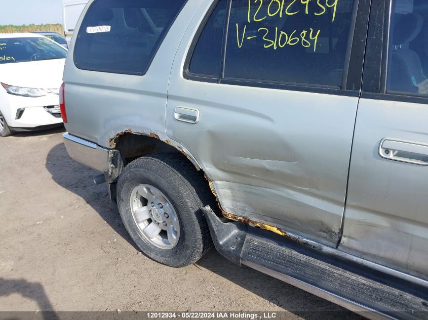 2000 Toyota 4Runner Sr5 VIN: JT3HN86R3Y0310684 Lot: 12012934