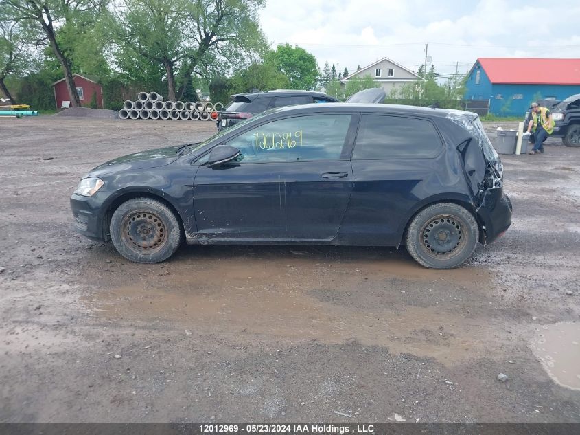 2017 Volkswagen Golf VIN: 3VW817AU1HM003845 Lot: 12012969