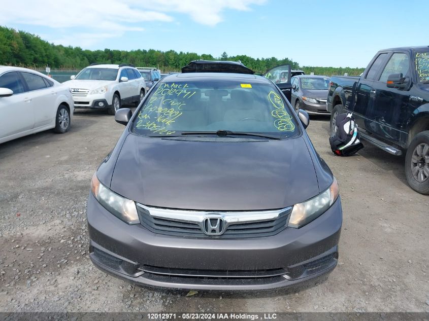 2012 Honda Civic VIN: 2HGFB2F50CH030801 Lot: 12012971