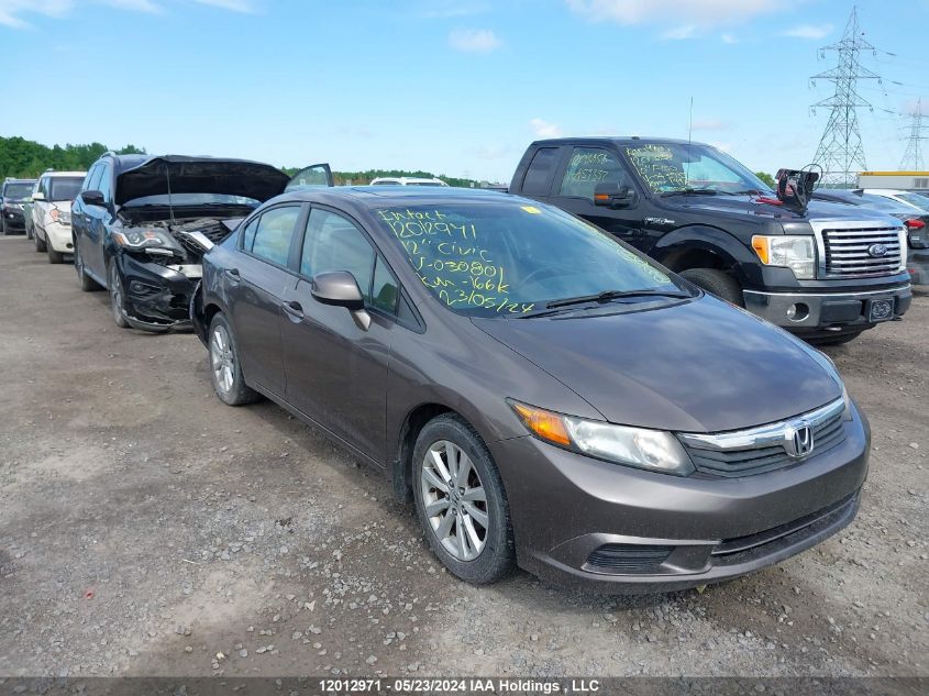 2012 Honda Civic VIN: 2HGFB2F50CH030801 Lot: 12012971