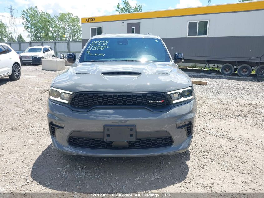 2022 Dodge Durango R/T Plus VIN: 1C4SDJCT9NC203788 Lot: 12012988