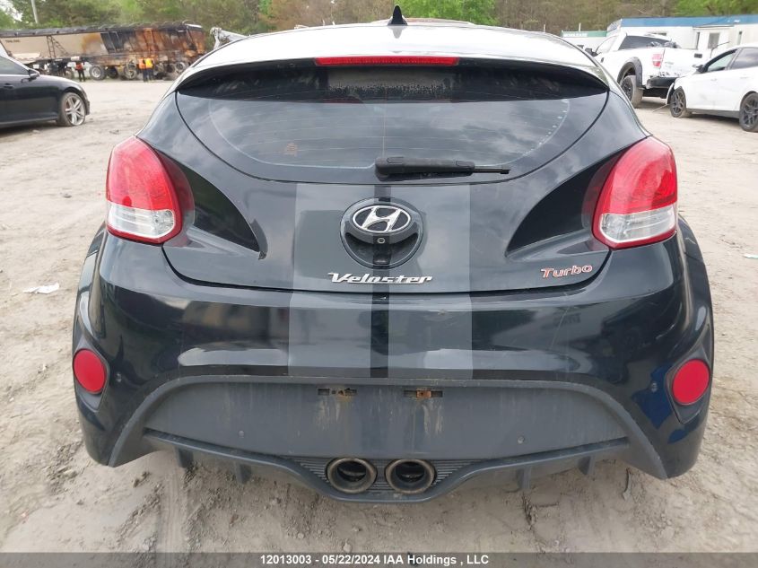 2015 Hyundai Veloster Turbo VIN: KMHTC6AE3FU244059 Lot: 12013003