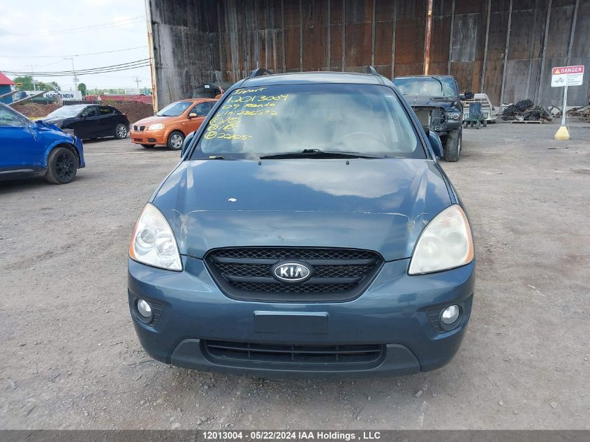 2009 Kia Rondo VIN: KNAFG528X97286592 Lot: 12013004