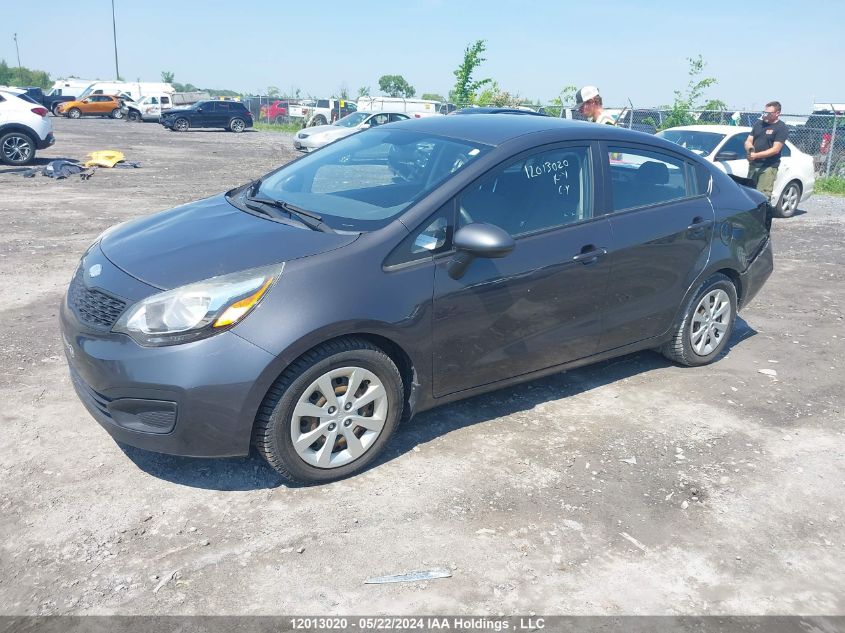 2014 Kia Rio VIN: KNADM4A32E6399274 Lot: 12013020