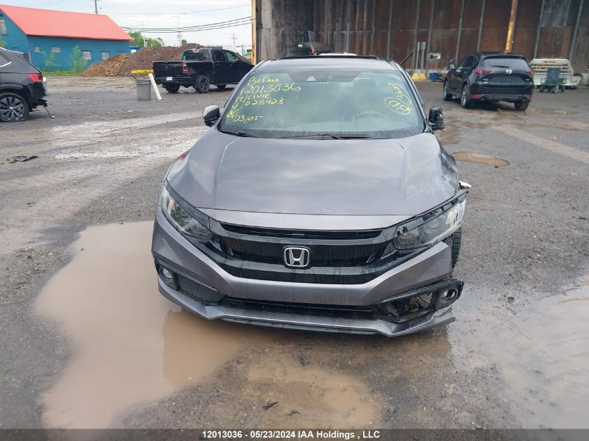 2019 Honda Civic VIN: 2HGFC2F86KH023423 Lot: 12013036