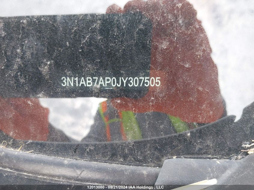 2018 Nissan Sentra VIN: 3N1AB7AP0JY307505 Lot: 12013080