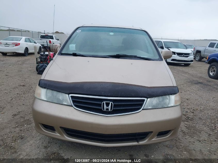 2002 Honda Odyssey Ex VIN: 2HKRL18672H005764 Lot: 12013087