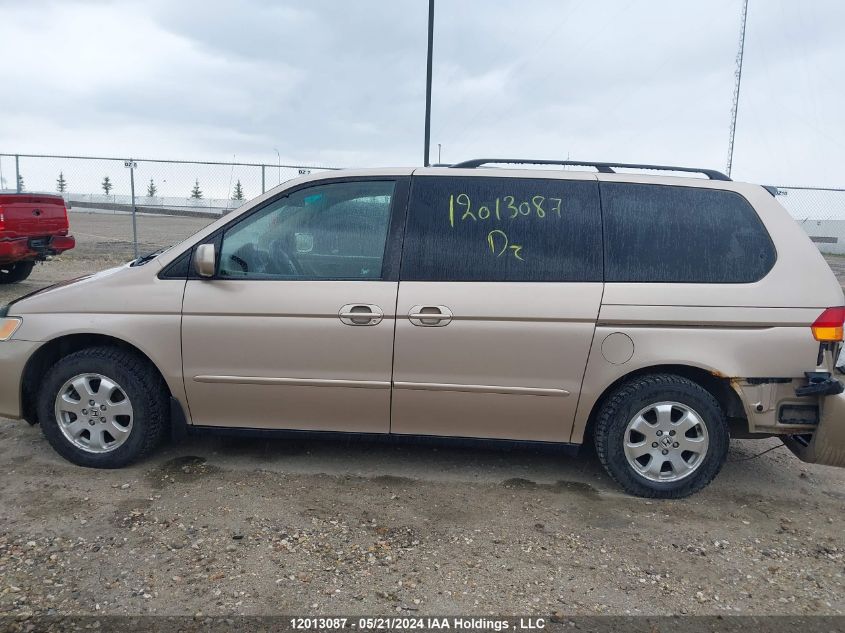 2002 Honda Odyssey Ex VIN: 2HKRL18672H005764 Lot: 12013087