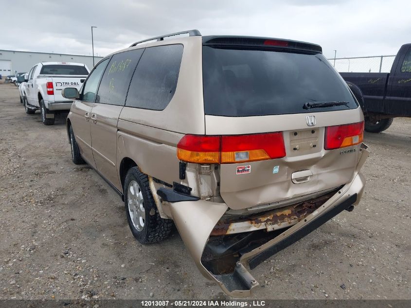 2002 Honda Odyssey Ex VIN: 2HKRL18672H005764 Lot: 12013087