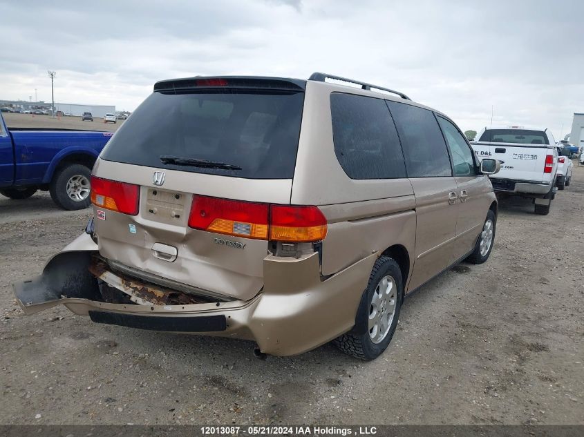 2002 Honda Odyssey Ex VIN: 2HKRL18672H005764 Lot: 12013087