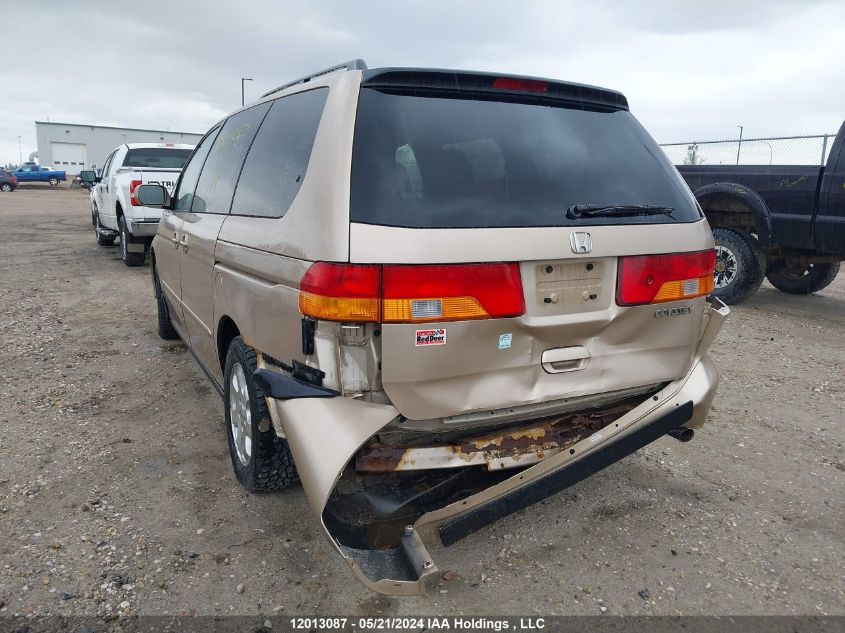 2002 Honda Odyssey Ex VIN: 2HKRL18672H005764 Lot: 12013087