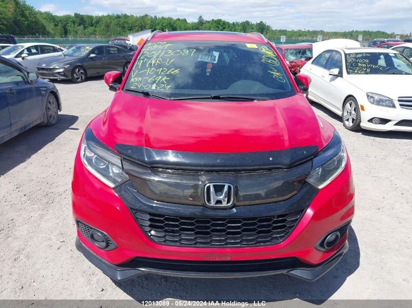 2019 Honda Hr-V VIN: 3CZRU6H22KM109266 Lot: 12013089