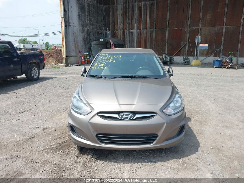 2013 Hyundai Accent VIN: KMHCT4AE3DU447518 Lot: 12013109