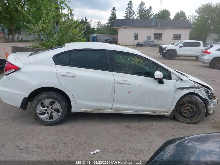 2013 Honda Civic Sdn VIN: 2HGFB2F44DH022242 Lot: 12013116