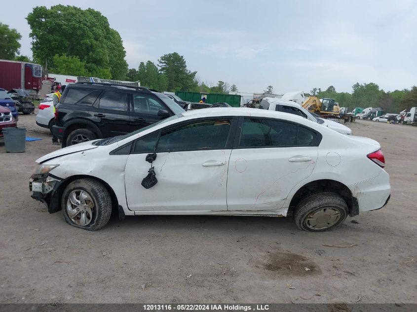 2013 Honda Civic Sdn VIN: 2HGFB2F44DH022242 Lot: 12013116