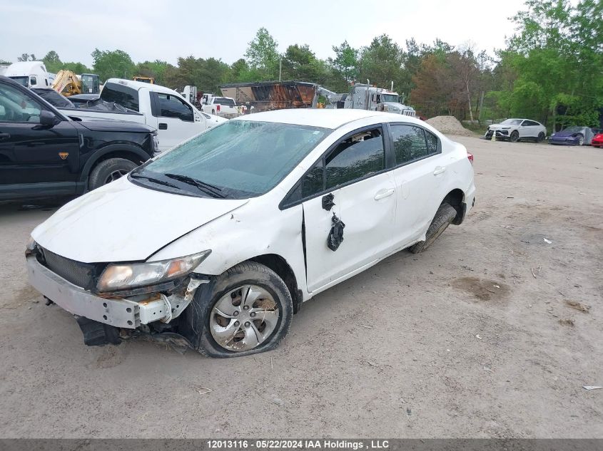 2013 Honda Civic Sdn VIN: 2HGFB2F44DH022242 Lot: 12013116