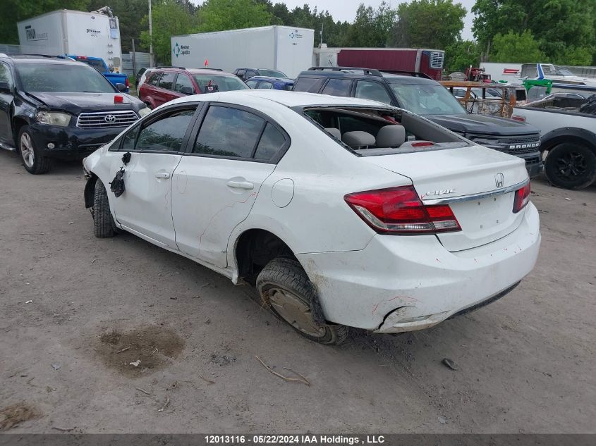 2013 Honda Civic Sdn VIN: 2HGFB2F44DH022242 Lot: 12013116