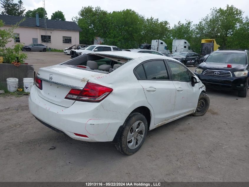 2013 Honda Civic Sdn VIN: 2HGFB2F44DH022242 Lot: 12013116